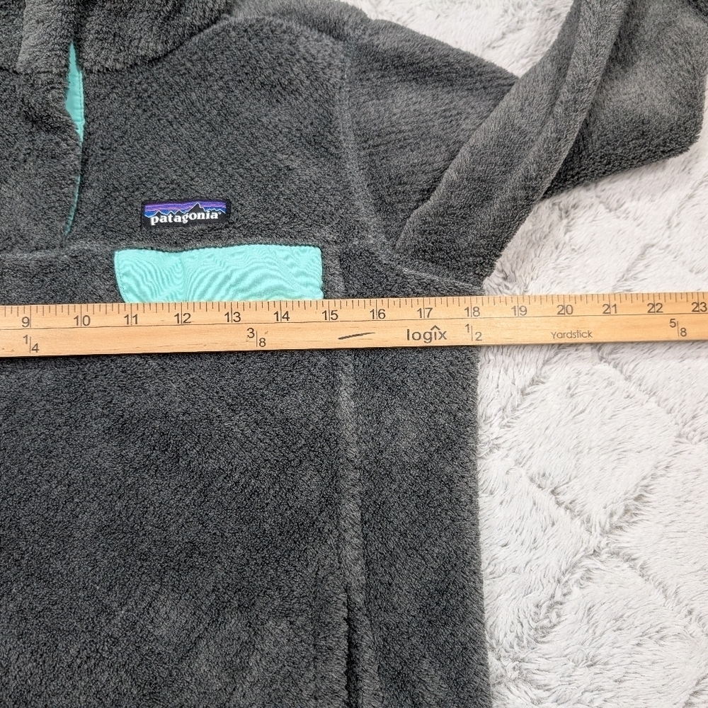 Patagonia Jacket Womens S Gray Mint Re Tool Snap T Fleece Pullover Polartec Cozy - Picture 3 of 8